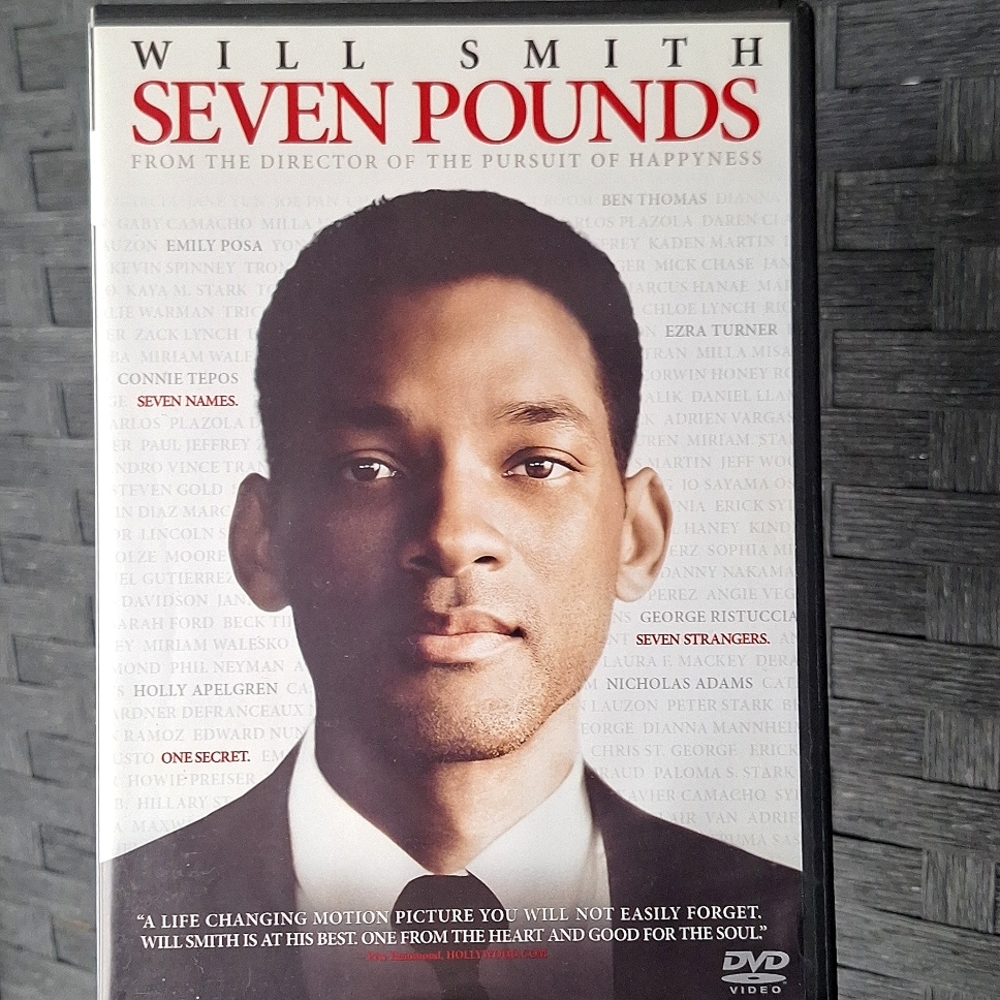 Seven Pounds DVD Movie Drama Adventure Journey Will Smith Rosario Dawson Woody